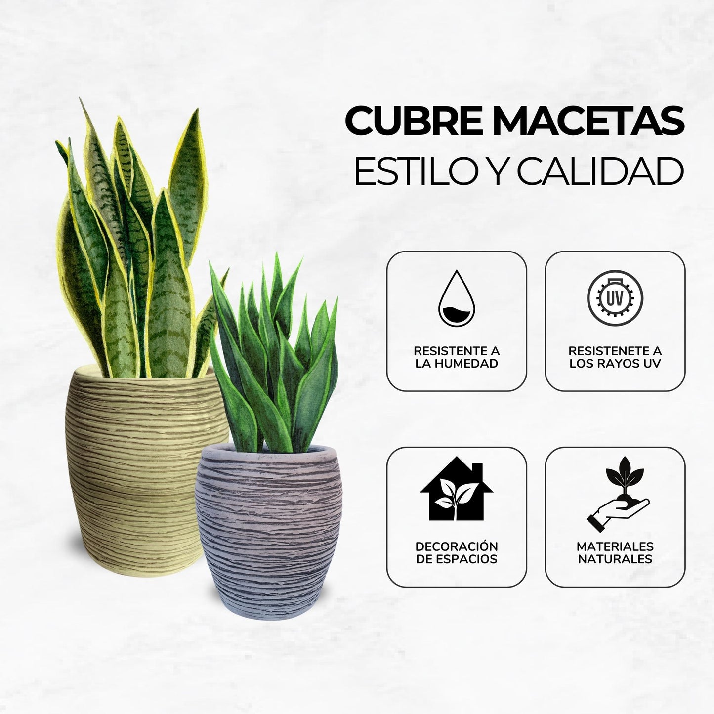 MACETA TUBULAR